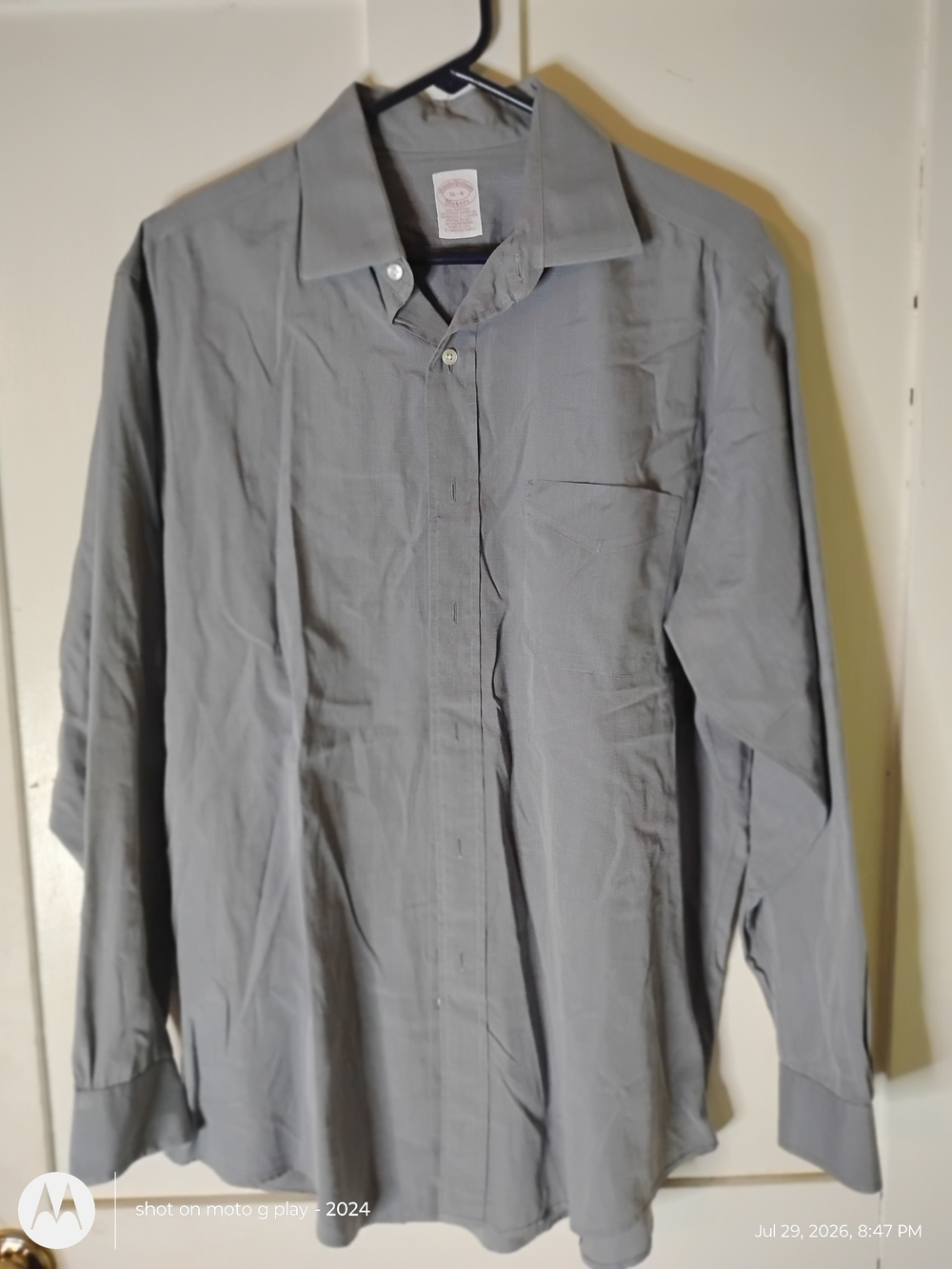 Brooks Brothers Men’s Light Gray Dress Shirt